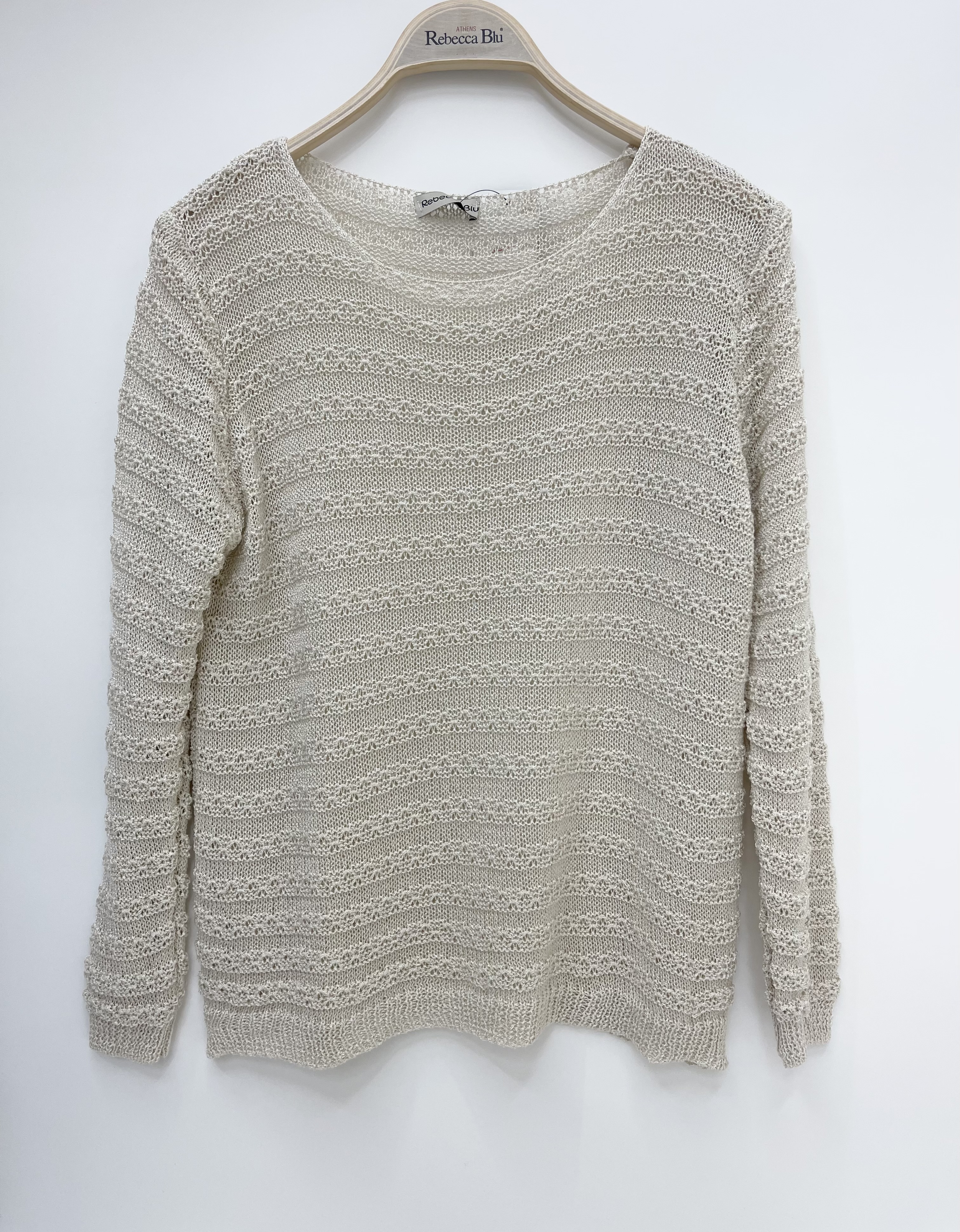 BEIGE KNIT T-SHIRT